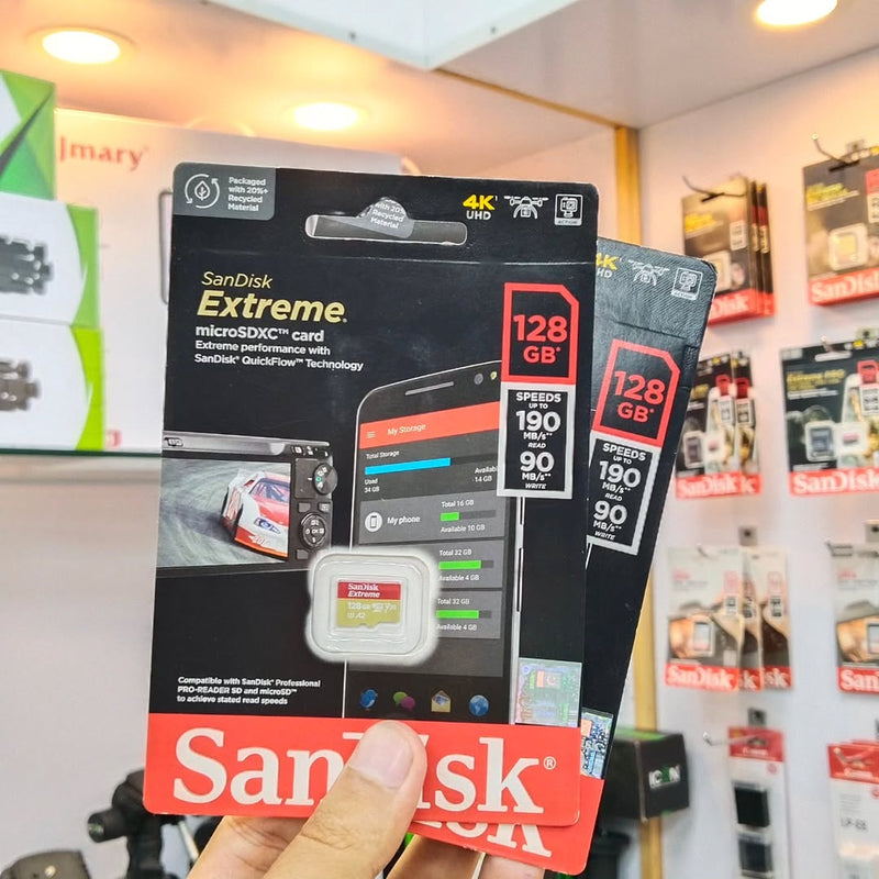 CARTÃO DE MEMORIAS 128GB / 256GB SANDISK